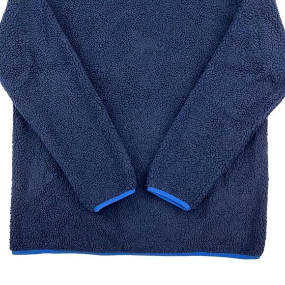 New Pacific & Park Men Navy Teddy Full Zip Jacket Colorblocker Pocket US XL - Picture 8 of 12